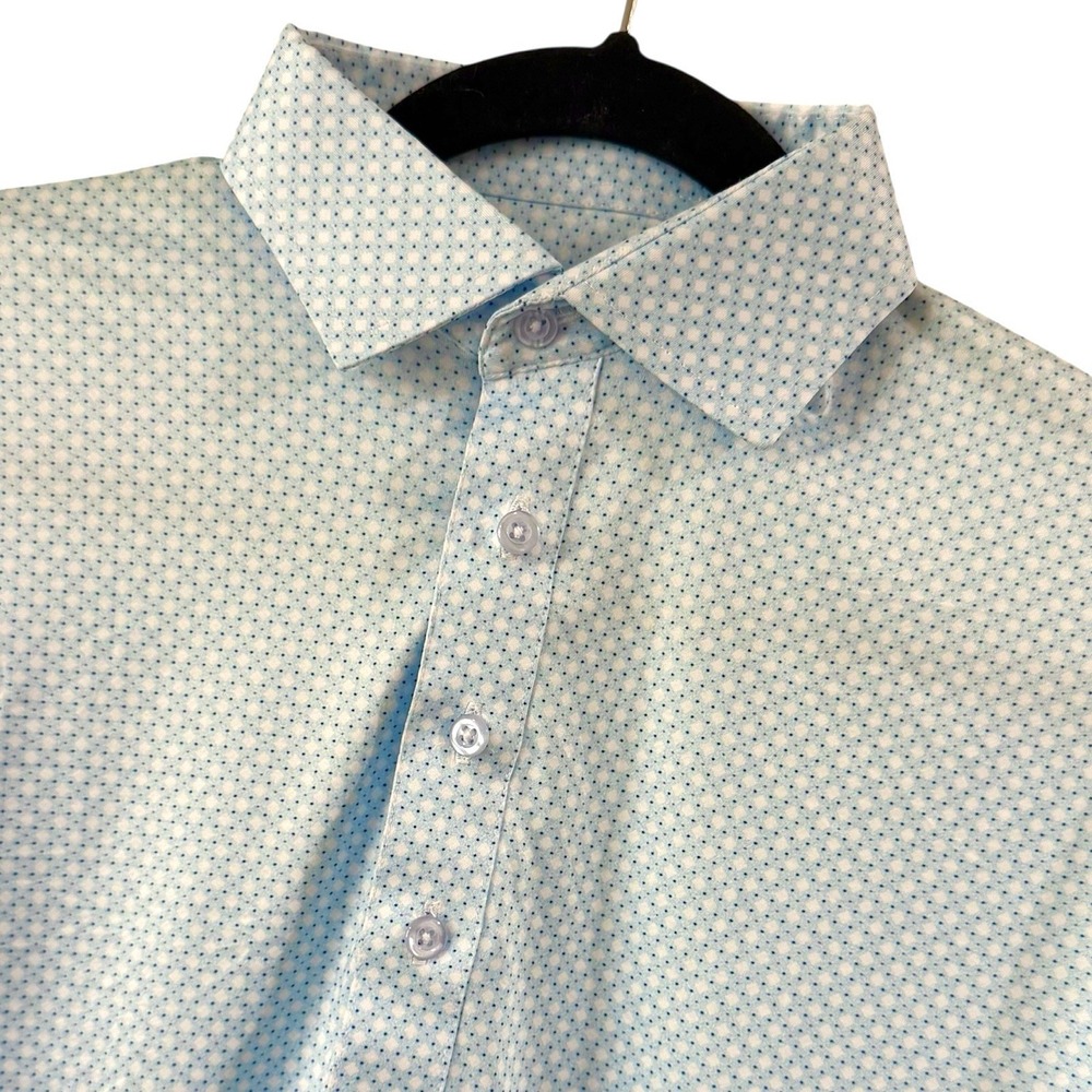 Collars and Co Dress Collar Polo Shirt‎ Mens S Blue Featherweight Relaxed Golf